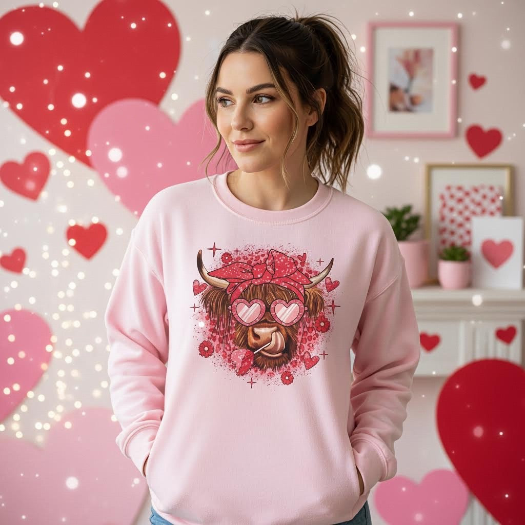 Heifers Heart Eyes With Sucker - TRANSFER ONLY