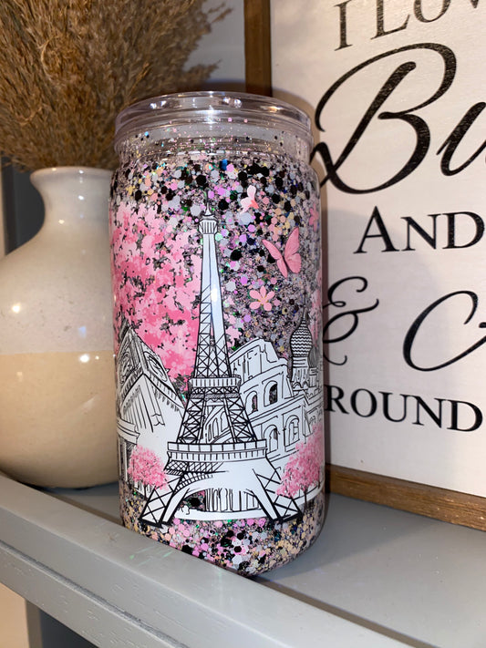 16oz Snowglobe Tumbler - Premade