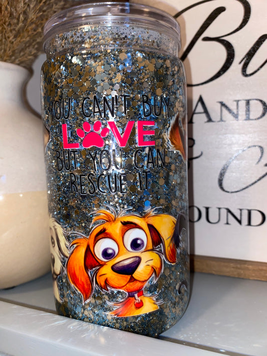 16oz Snowglobe Tumbler - Premade
