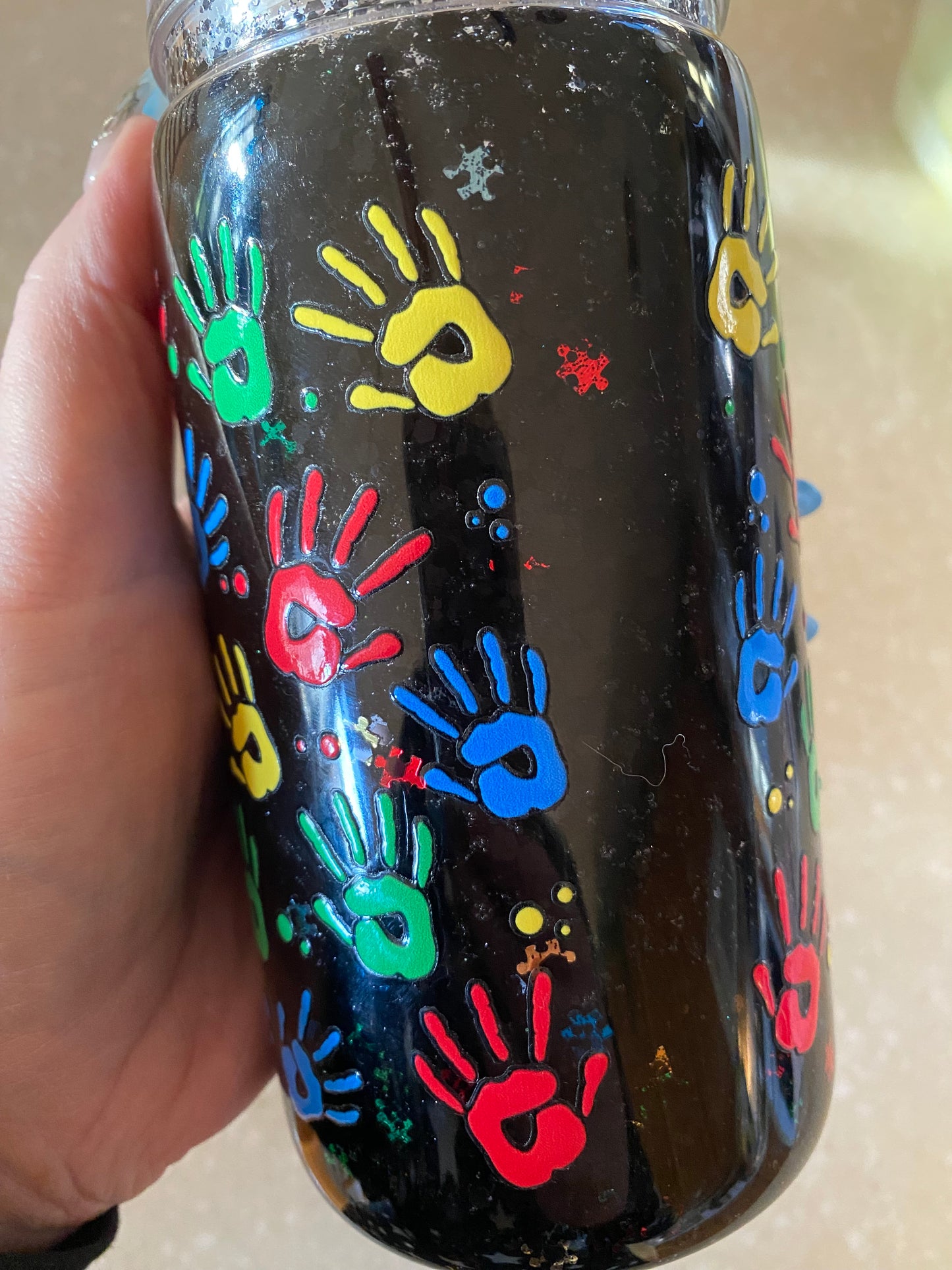 16oz Snowglobe Tumbler - Premade