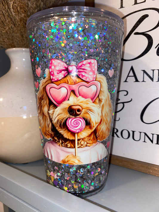 16oz Snowglobe Tumbler - Premade
