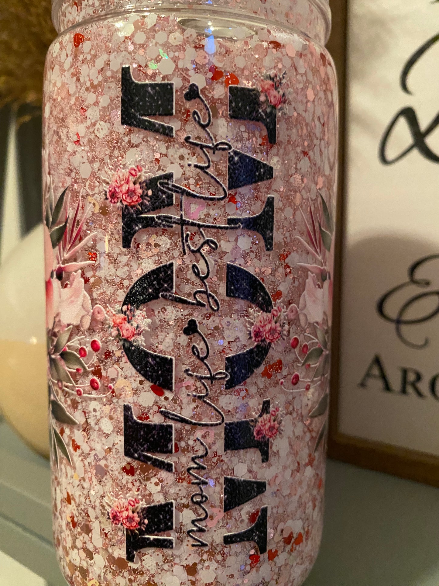16oz Snowglobe Tumbler - Premade