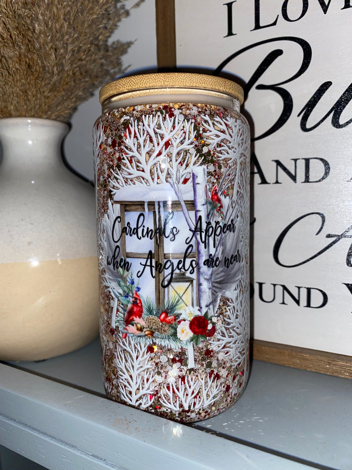 16oz Snowglobe Tumbler - Premade