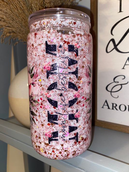 16oz Snowglobe Tumbler - Premade